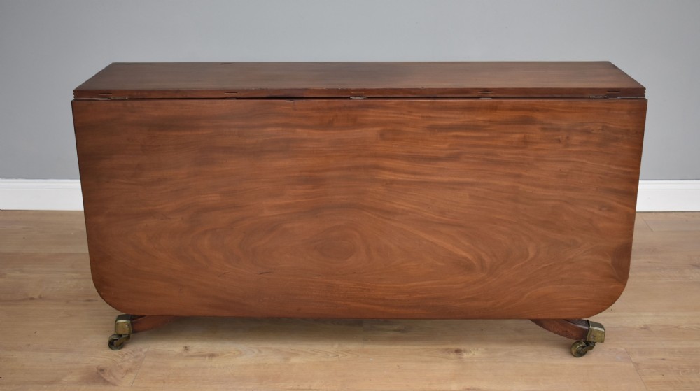 Regency Mahogany Drop Leaf Dining Table View IX