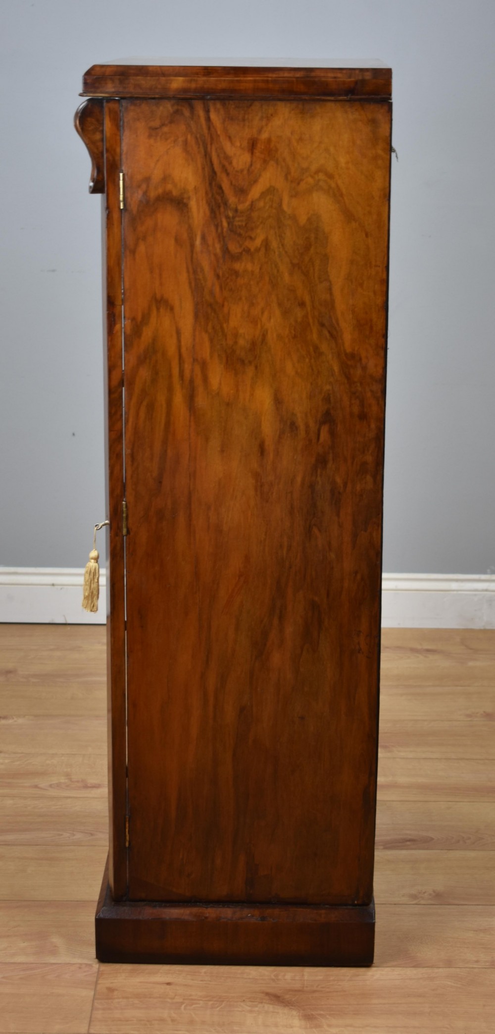 Victorian Walnut Secretaire Wellington Chest View XII