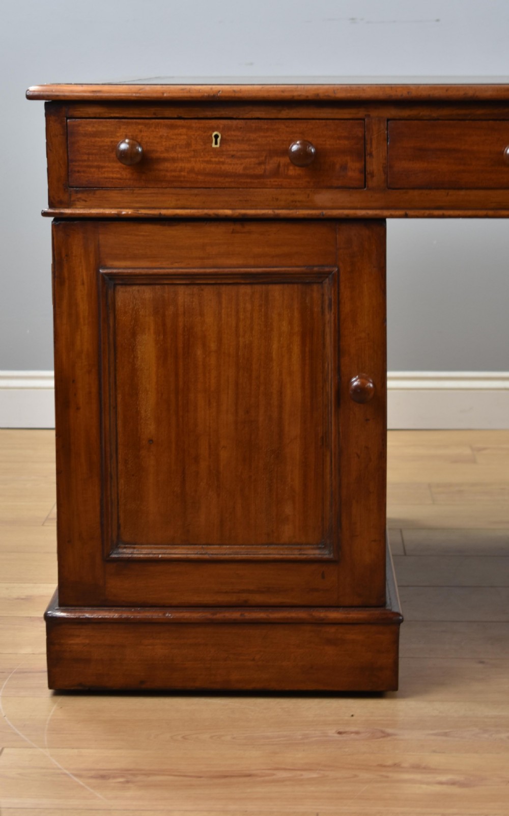 Victorian Mahogany Partners Desk View IV