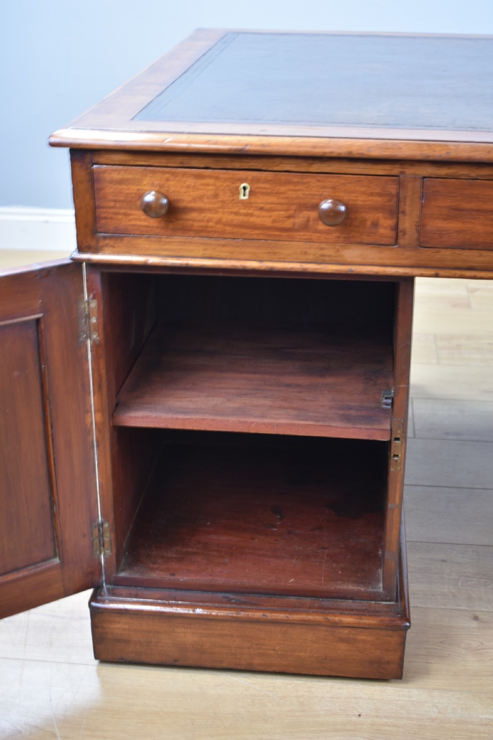 Victorian Mahogany Partners Desk View VI