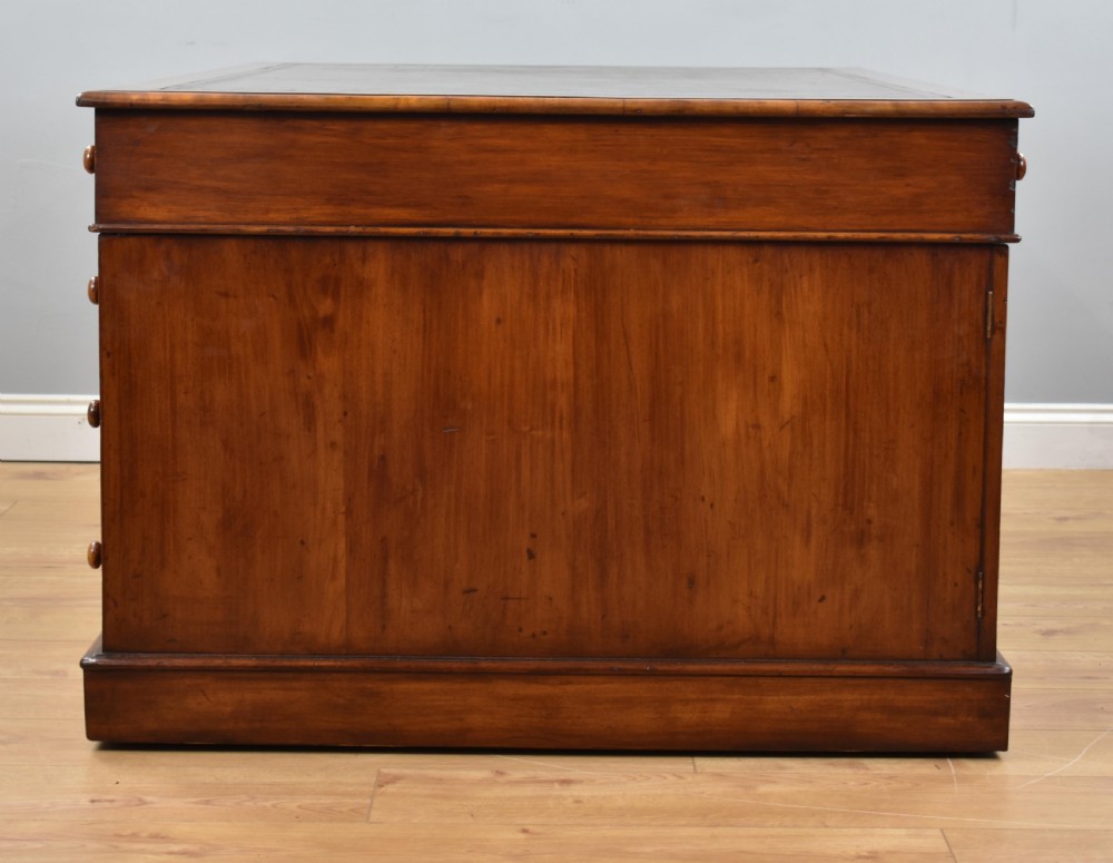 Victorian Mahogany Partners Desk View IX
