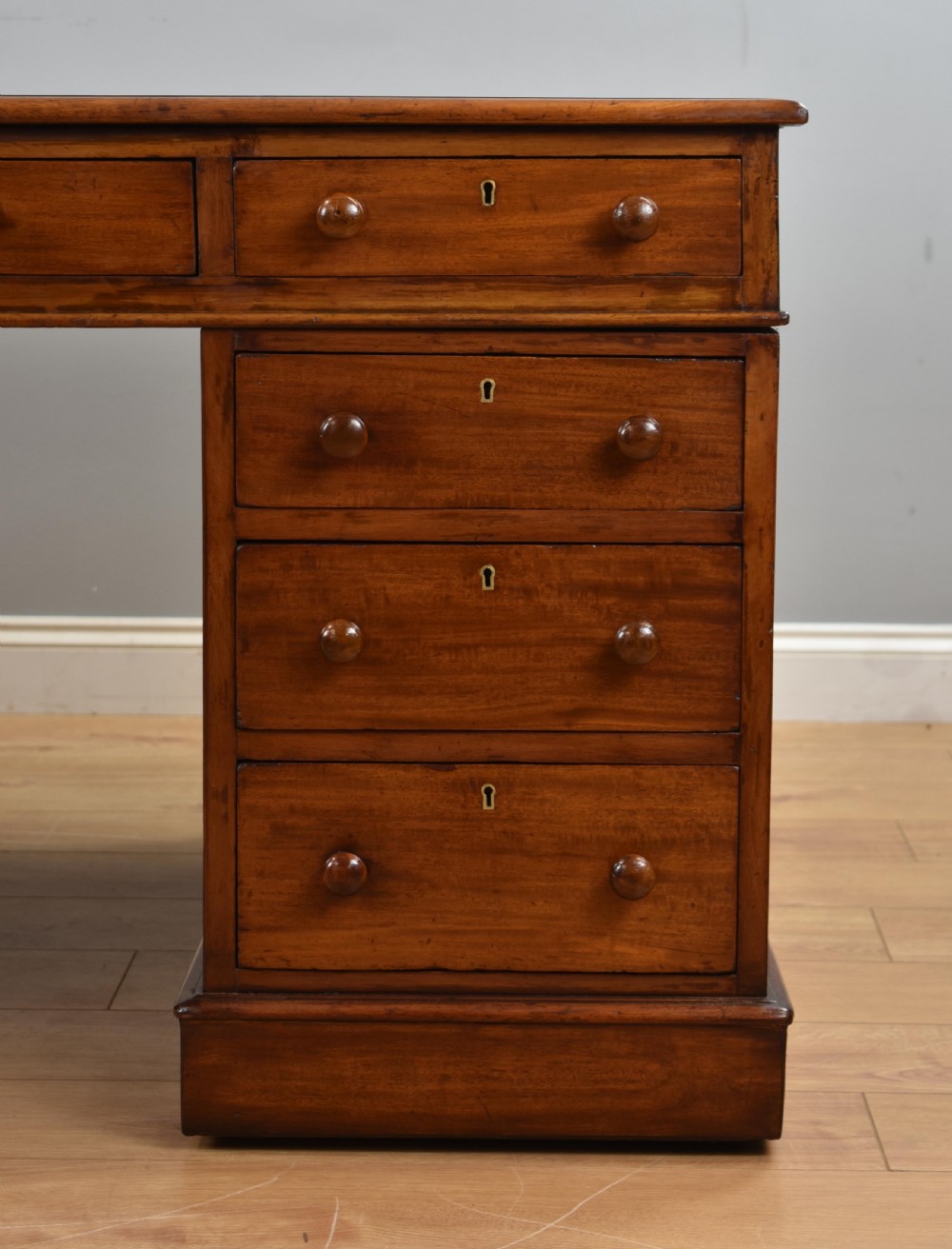 Victorian Mahogany Partners Desk View XII