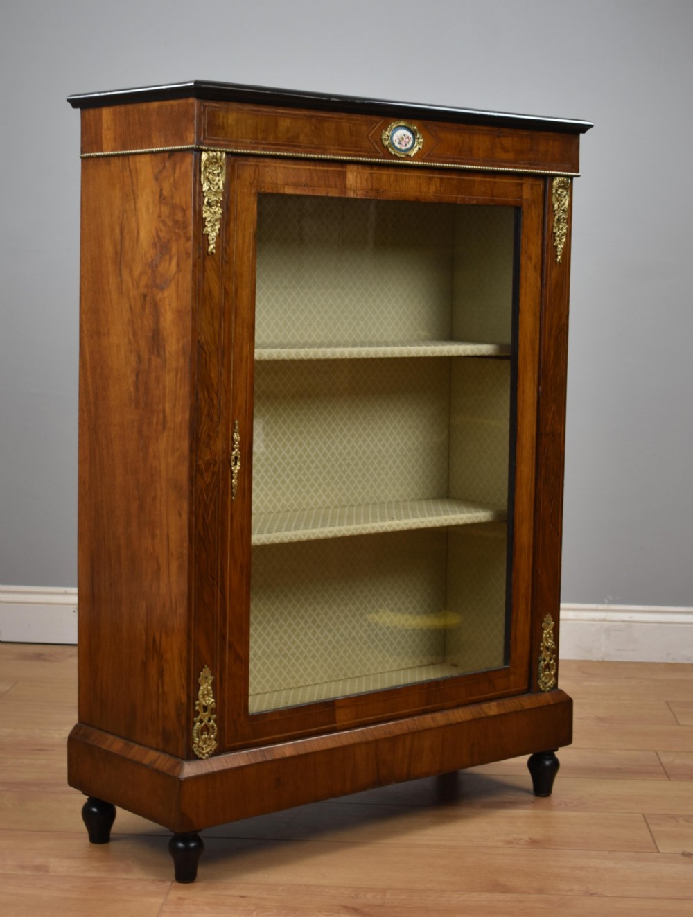 Victorian Walnut and Ormolu Pier Cabinet