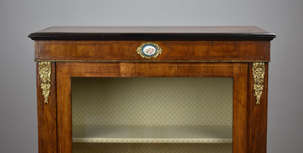 Victorian Walnut and Ormolu Pier Cabinet View III
