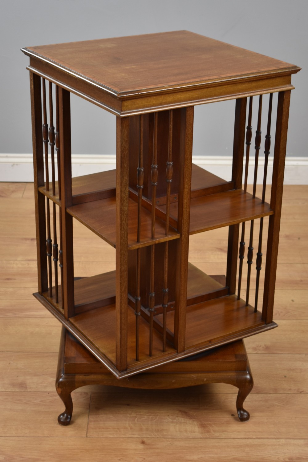 Edwardian Mahogany Revolving Bookstand