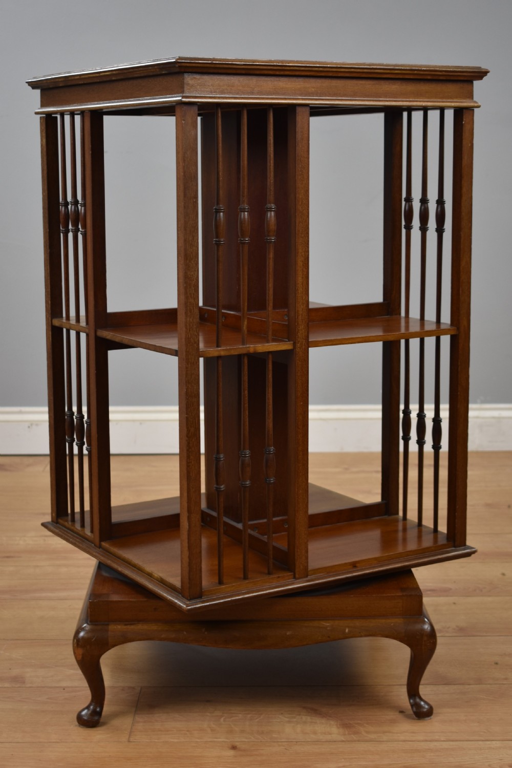 Edwardian Mahogany Revolving Bookstand View II
