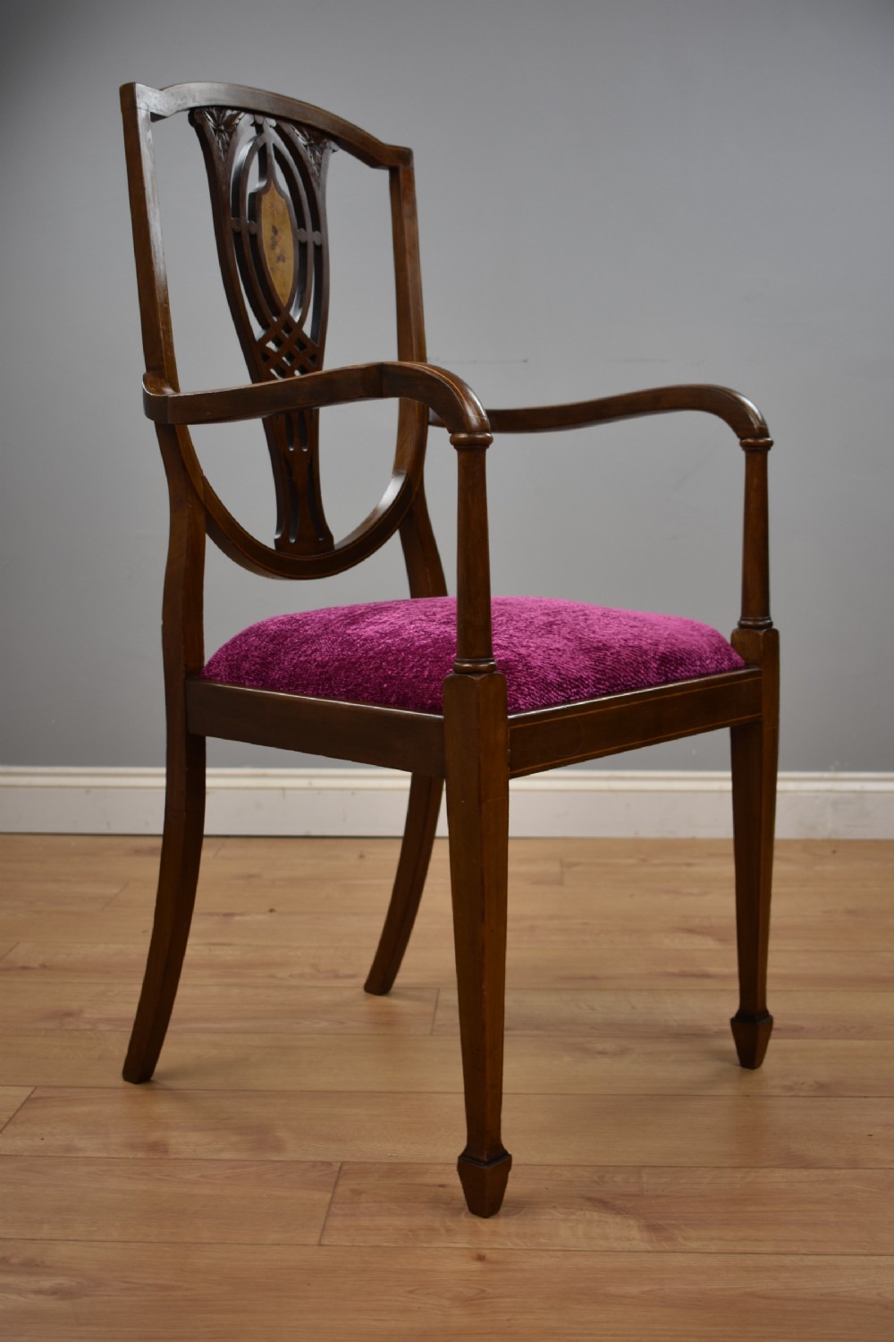 Edwardian Inlaid Mahogany Chair View II