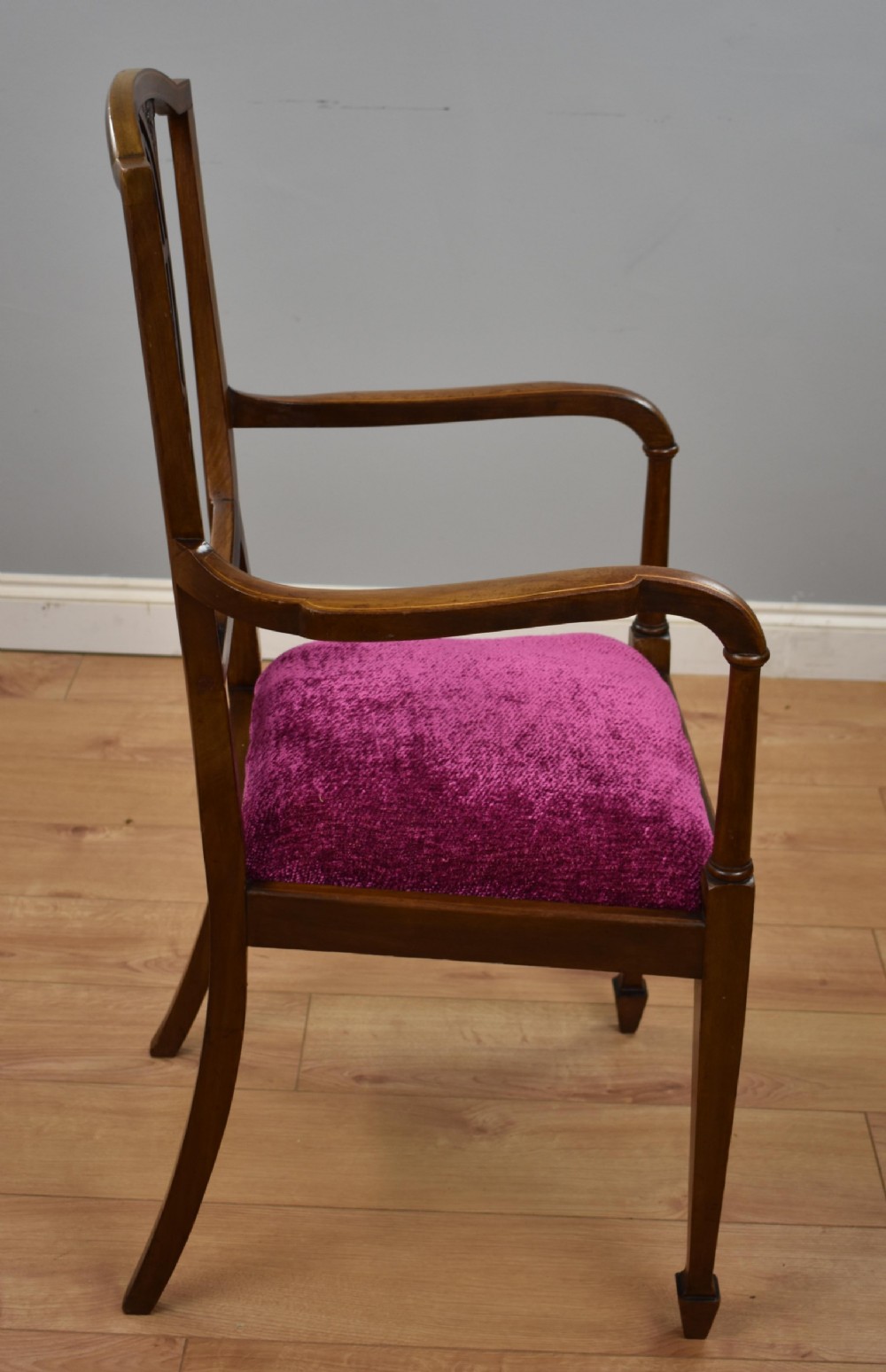 Edwardian Inlaid Mahogany Chair View IV