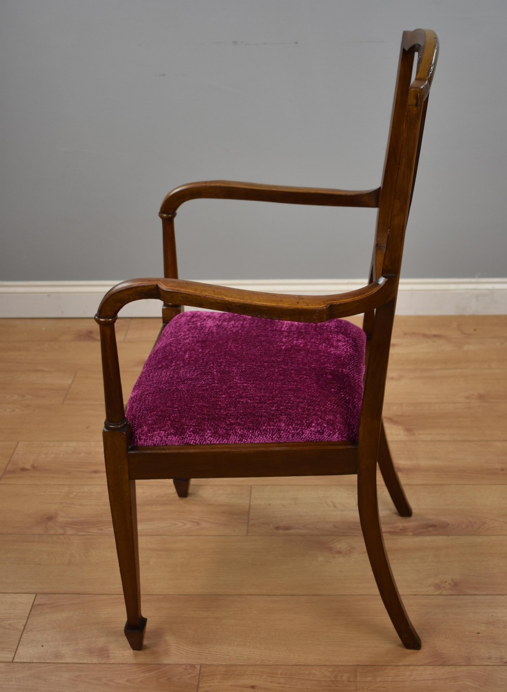 Edwardian Inlaid Mahogany Chair View VI