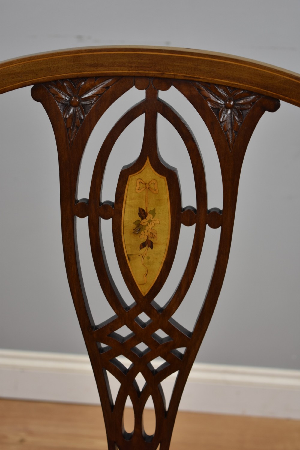 Edwardian Inlaid Mahogany Chair View VII