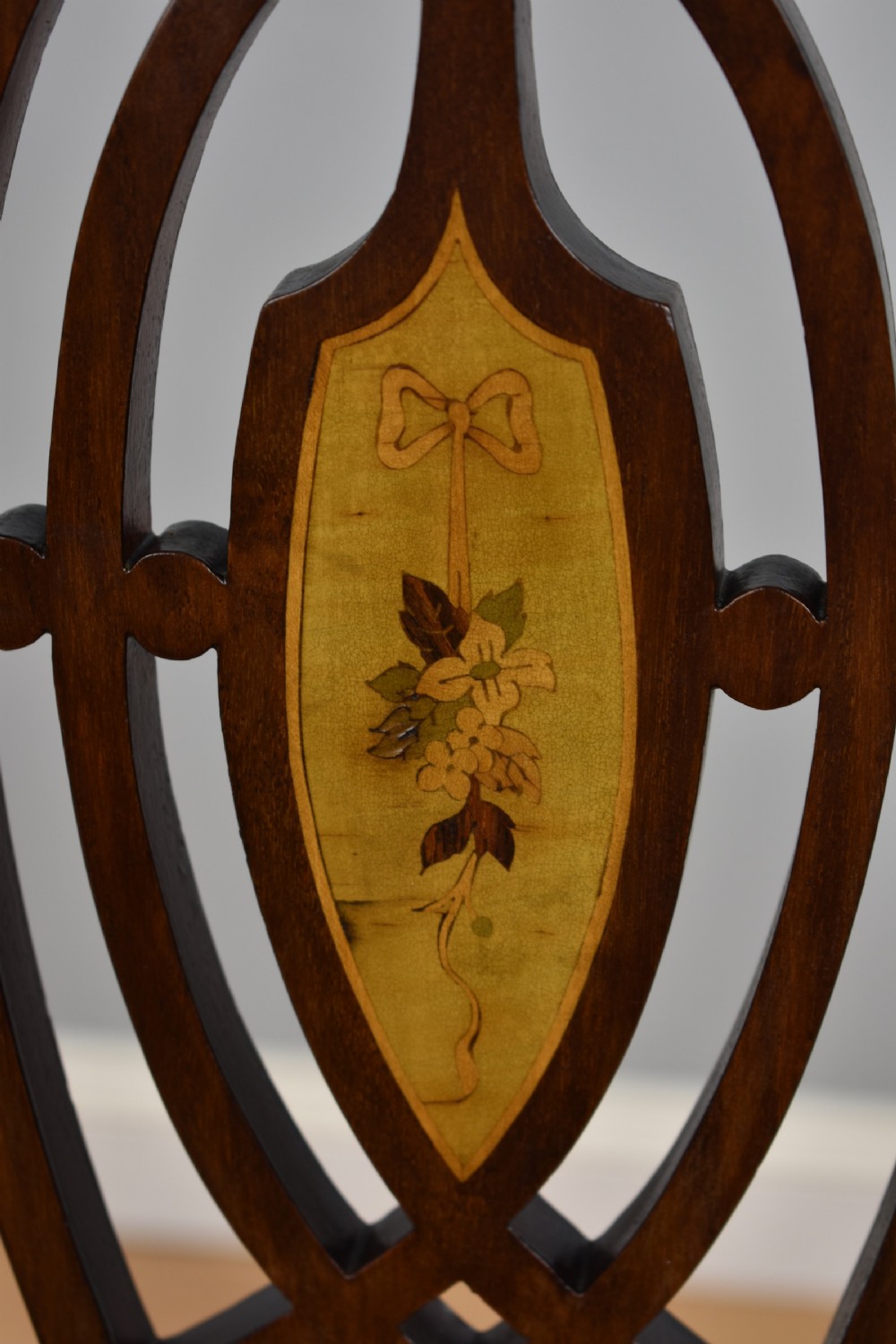 Edwardian Inlaid Mahogany Chair View VIII