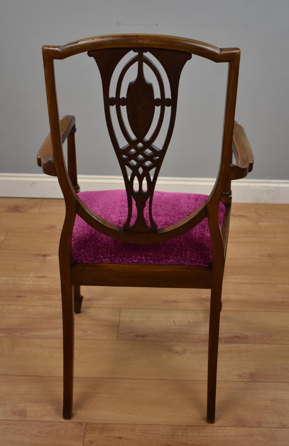 Edwardian Inlaid Mahogany Chair View IX