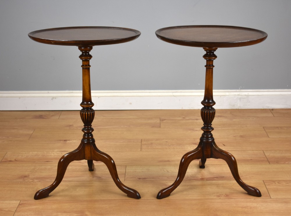 Antique Pair of Mahogany Wine Tables View II