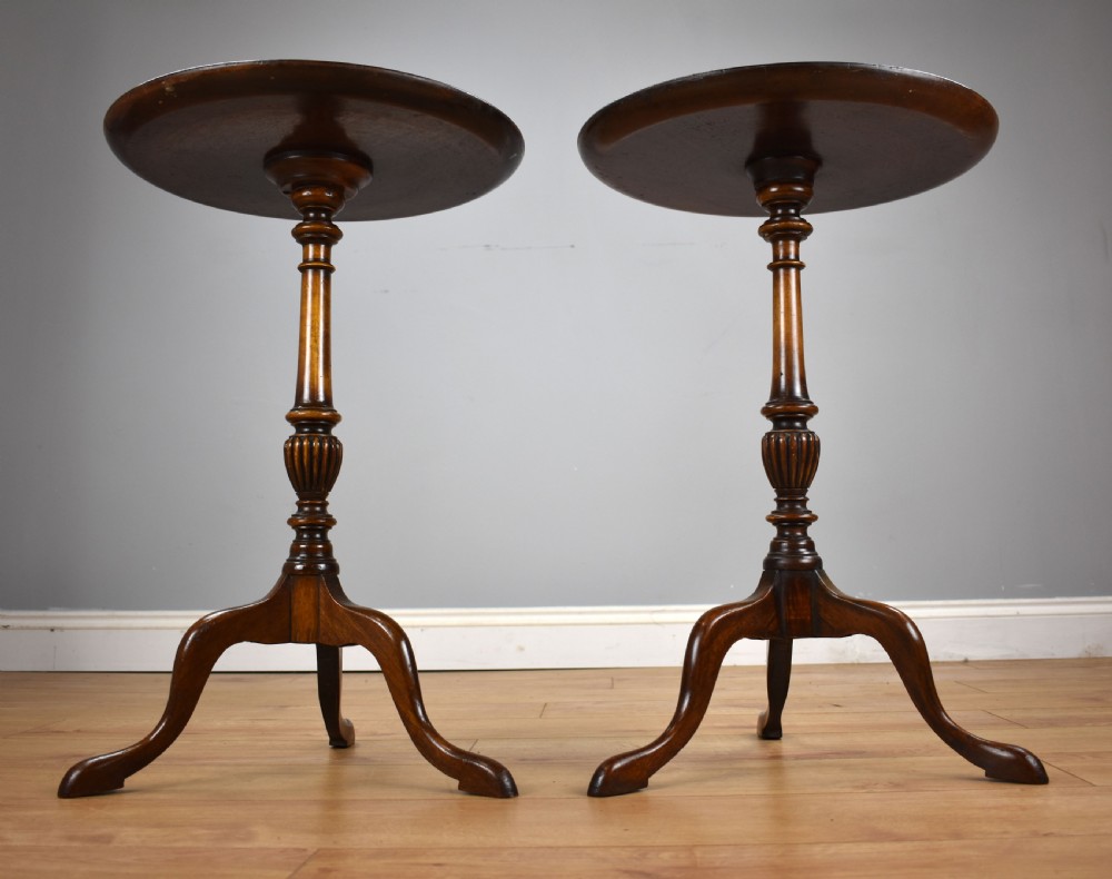Antique Pair of Mahogany Wine Tables View III