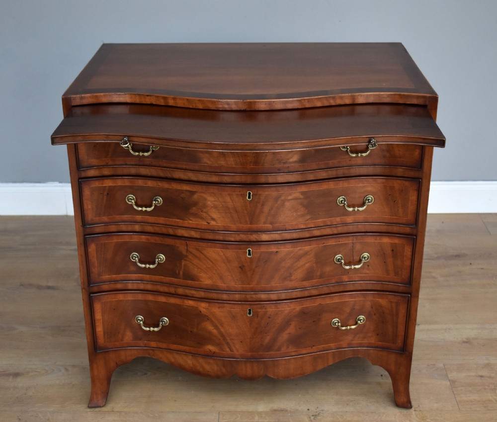 Antique Mahogany Serpentine Chest of Drawers View IV