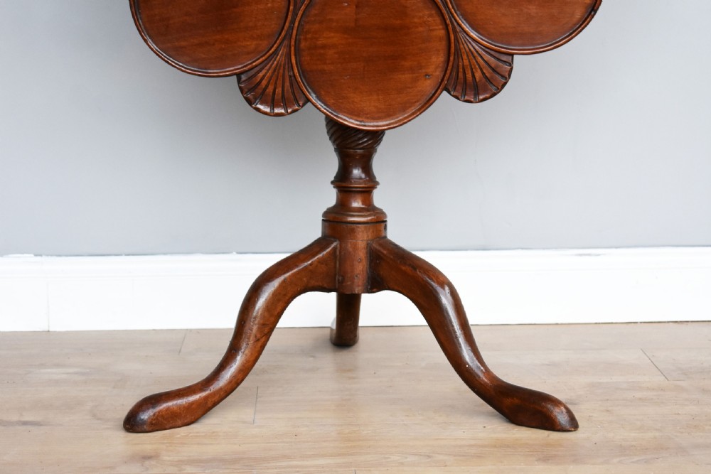 George III Mahogany Snap Top Table View VIII