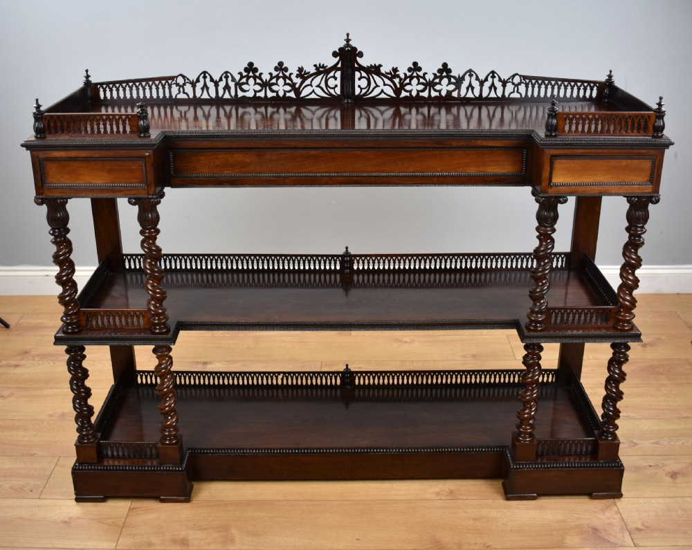 Victorian Rosewood Whatnot View XII