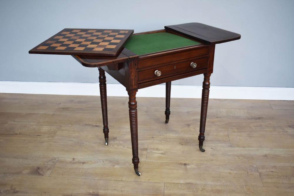 Regency Mahogany Games Table