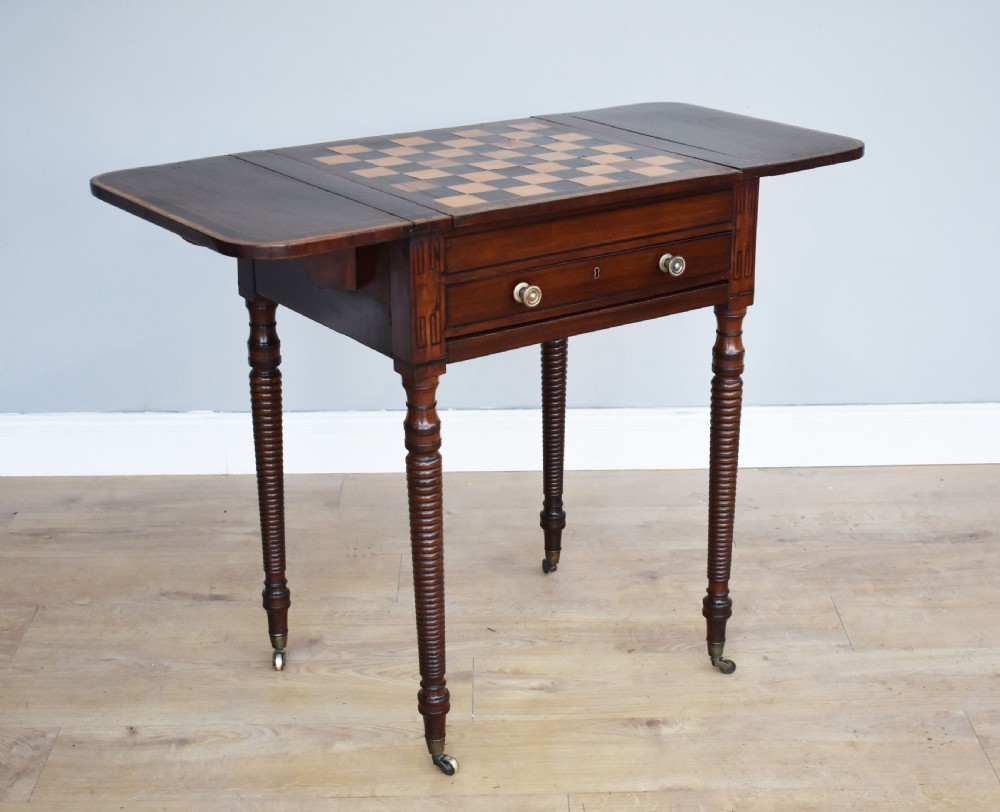 Regency Mahogany Games Table View IV