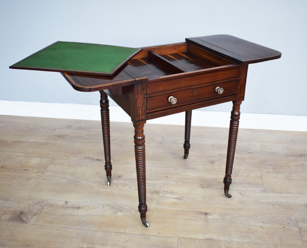 Regency Mahogany Games Table View V