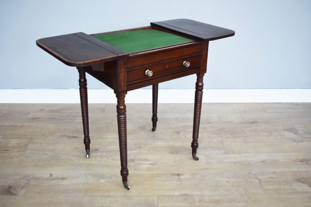 Regency Mahogany Games Table View VI