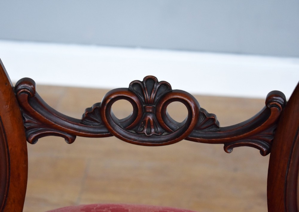 Set of 4 Victorian Rosewood Dining Chairs View VI