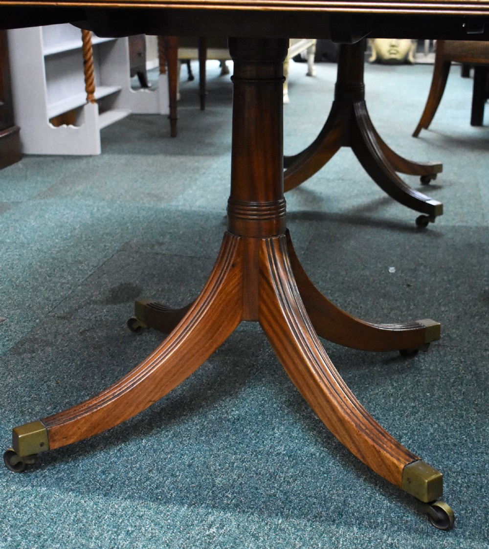 Regency Style Mahogany Pedestal Dining Table View III