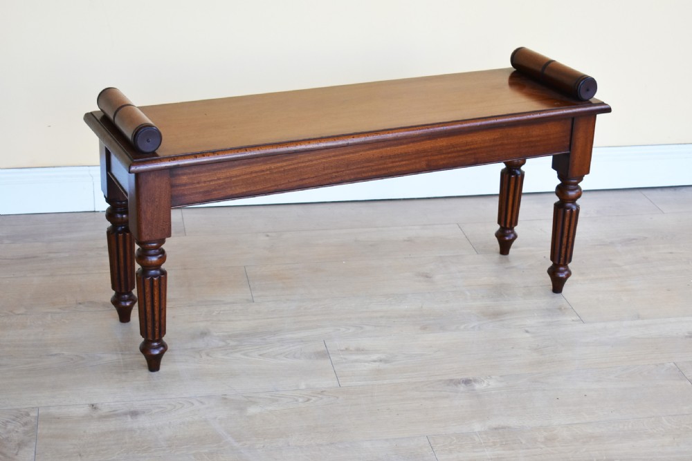 Victorian Mahogany Window Seat