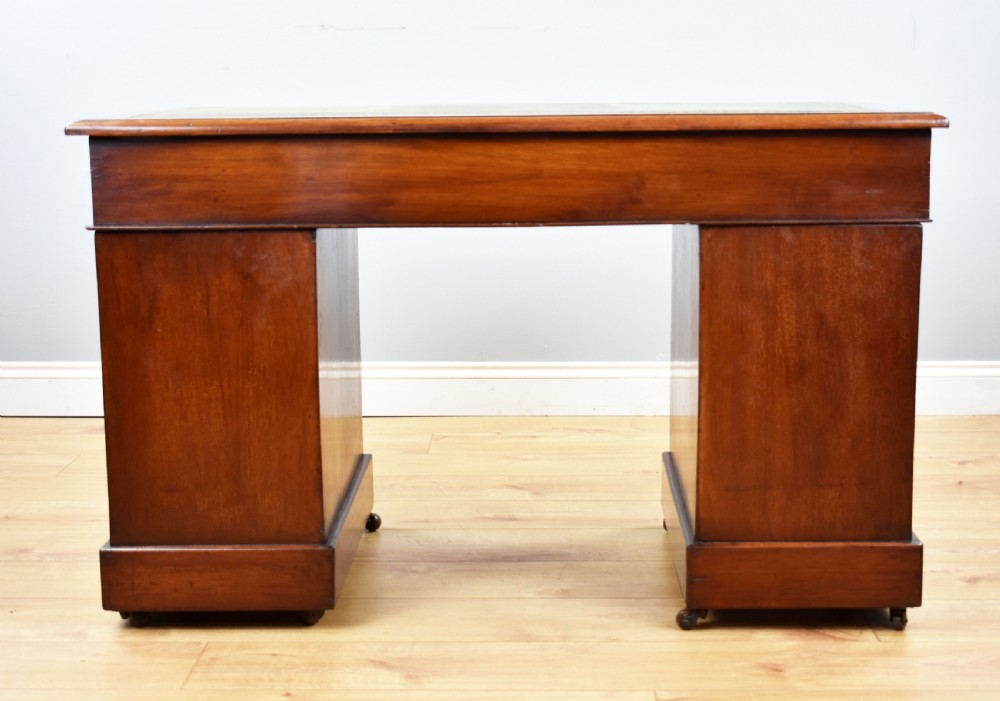 Victorian Mahogany Pedestal Desk View VIII