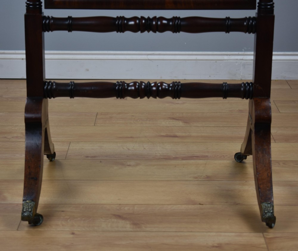 Regency Mahogany Framed Cheval Mirror View VI