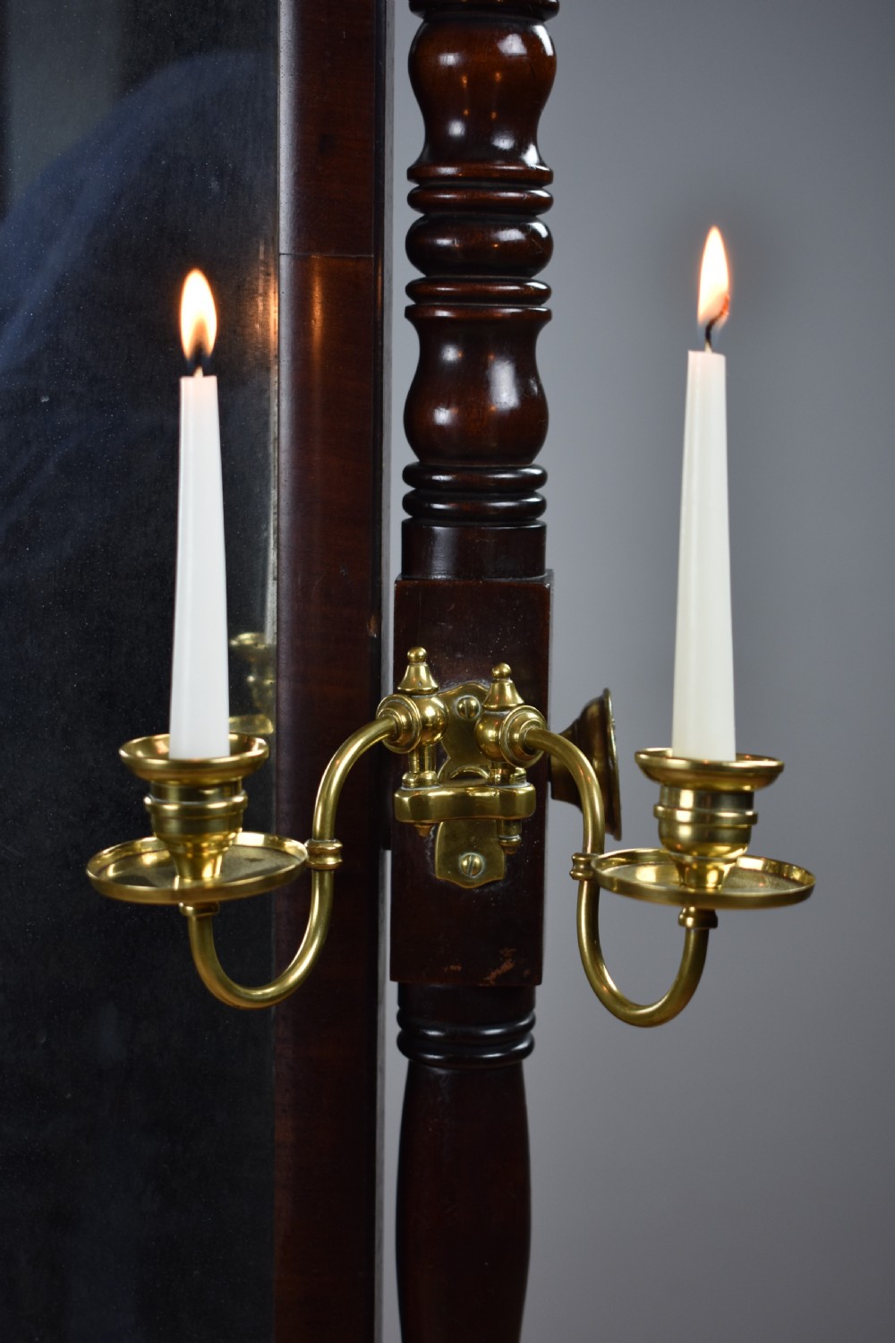 Regency Mahogany Framed Cheval Mirror View IX
