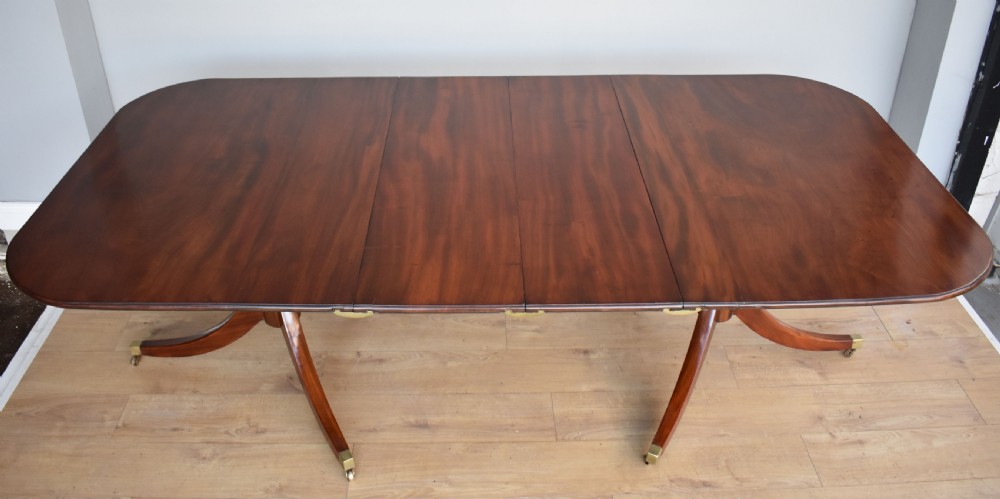 Regency Style Mahogany Pedestal Dining Table View II