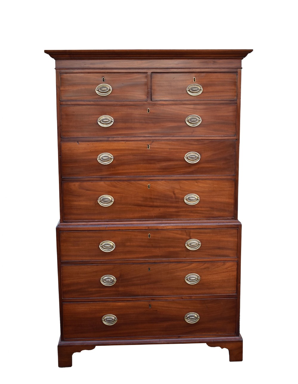 George III Mahogany Chest on Chest View II