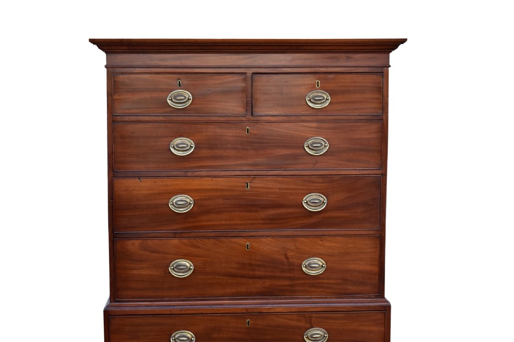 George III Mahogany Chest on Chest View III