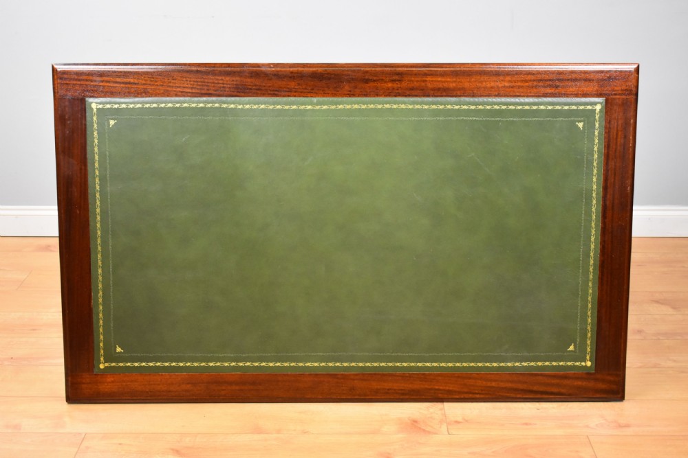 Early 20th Century Mahogany Pedestal Desk View VIII
