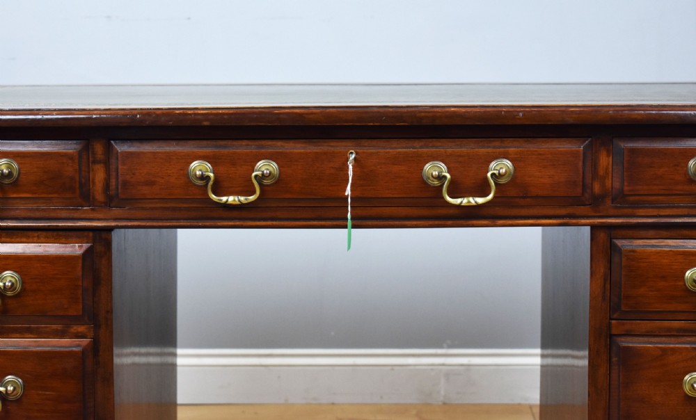 Victorian Mahogany Pedestal Desk View IV