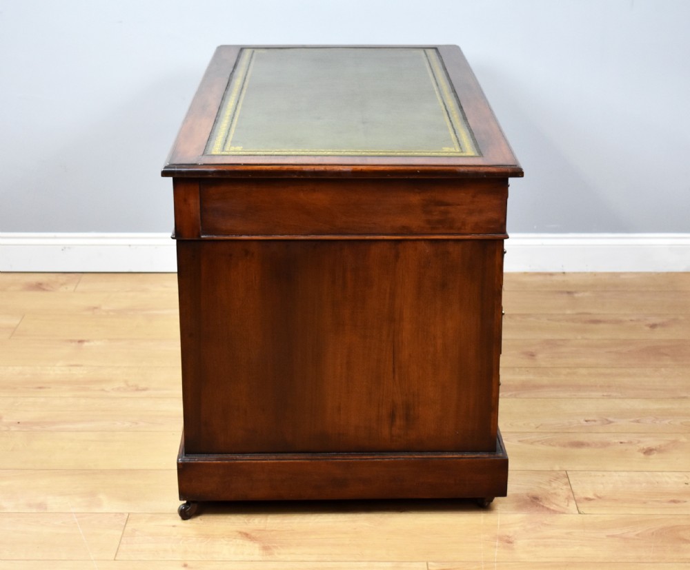 Victorian Mahogany Pedestal Desk View VI