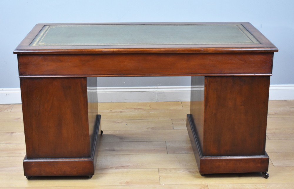 Victorian Mahogany Pedestal Desk View VII
