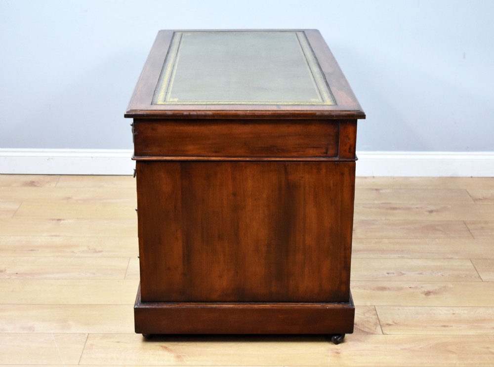 Victorian Mahogany Pedestal Desk View VIII