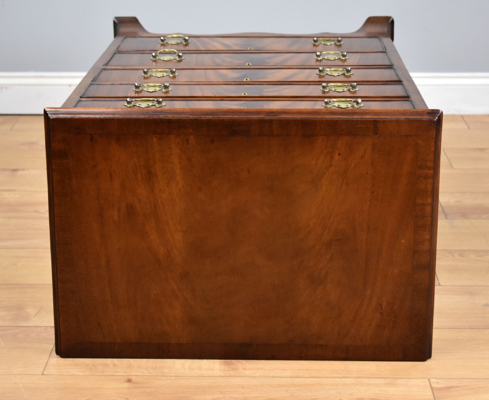 Antique Flame Mahogany Chest of Drawers View IV