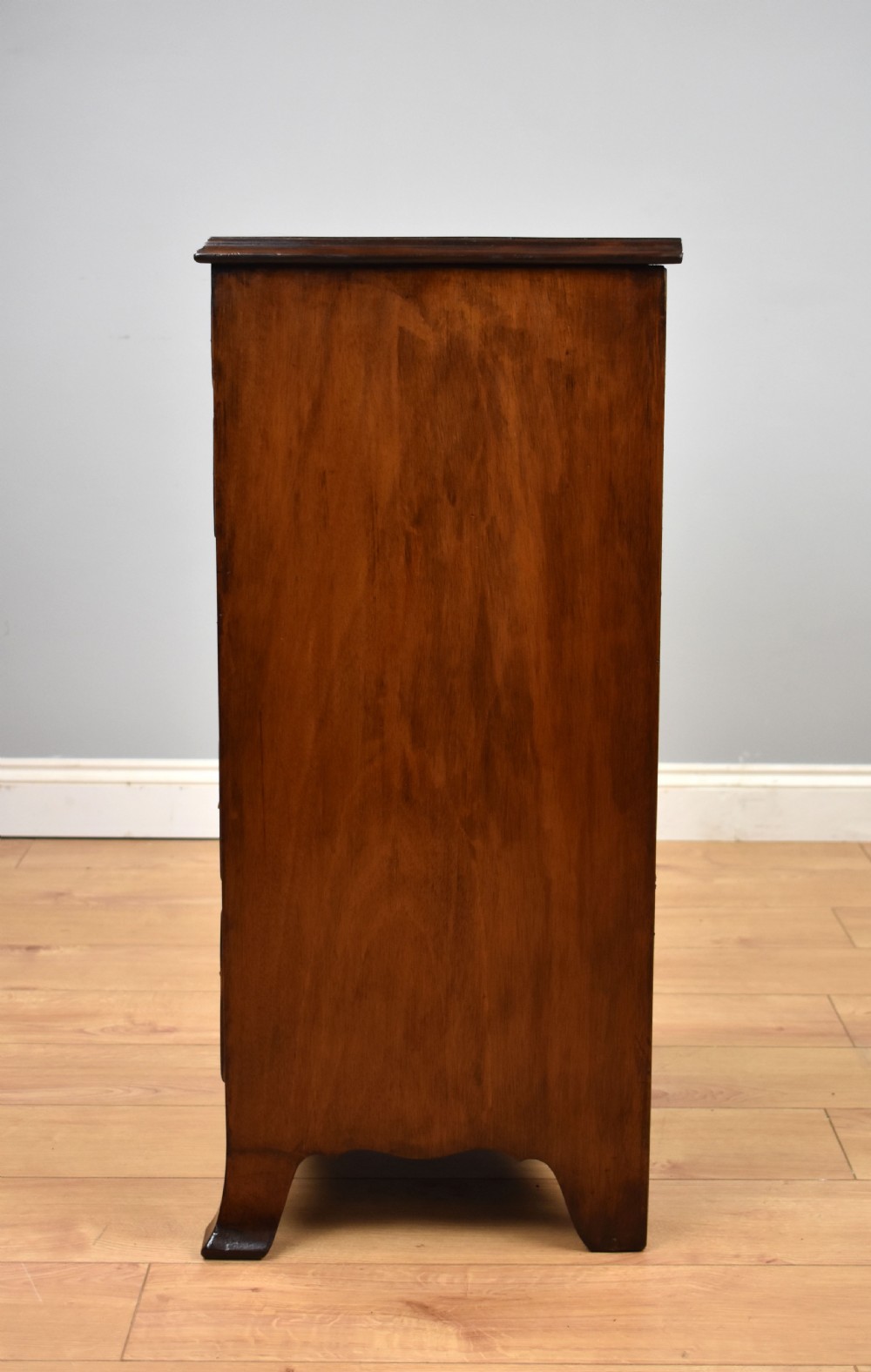 Antique Flame Mahogany Chest of Drawers View V