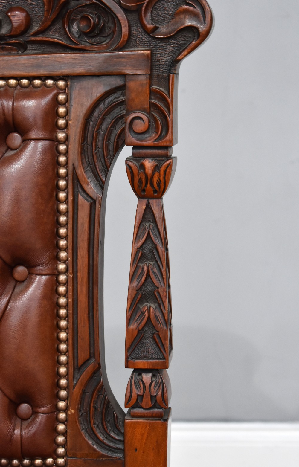 Set of 6 Victorian Carved Walnut Dining Chairs View VI