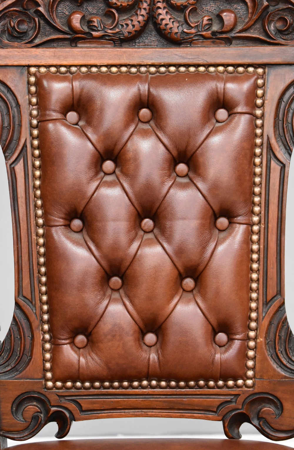 Set of 6 Victorian Carved Walnut Dining Chairs View VII