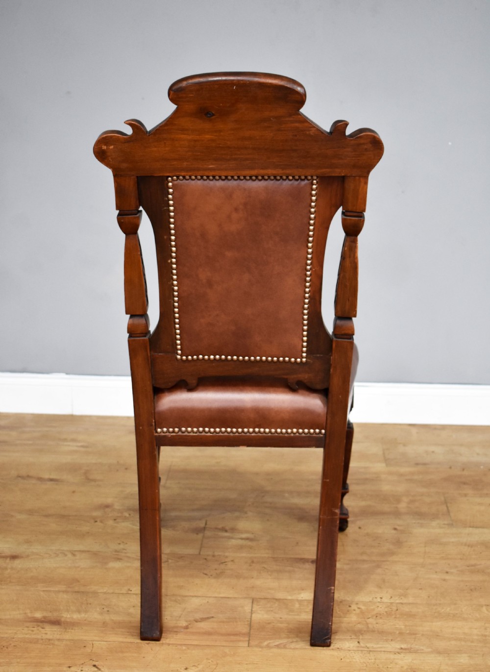 Set of 6 Victorian Carved Walnut Dining Chairs View IX