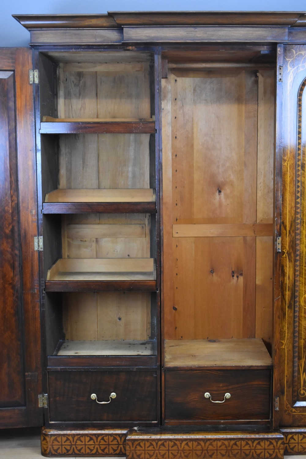 Victorian Walnut Wardrobe View XI