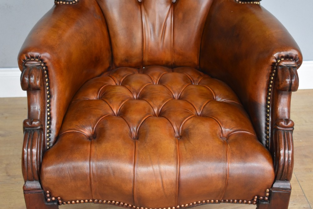 Victorian Leather Armchair View IV