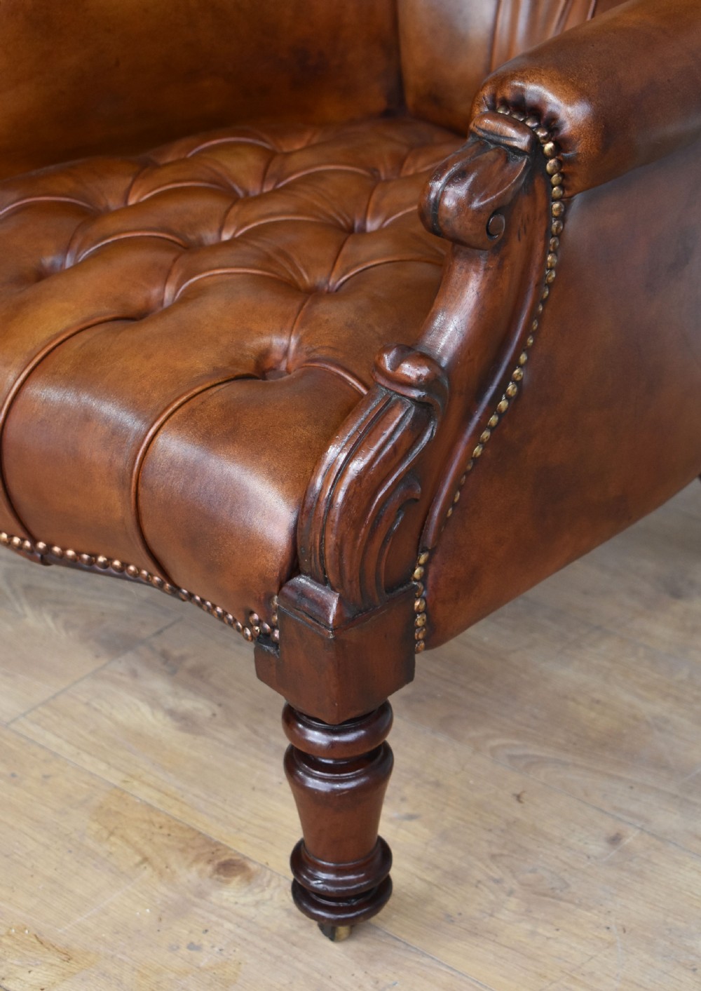 Victorian Leather Armchair View VIII
