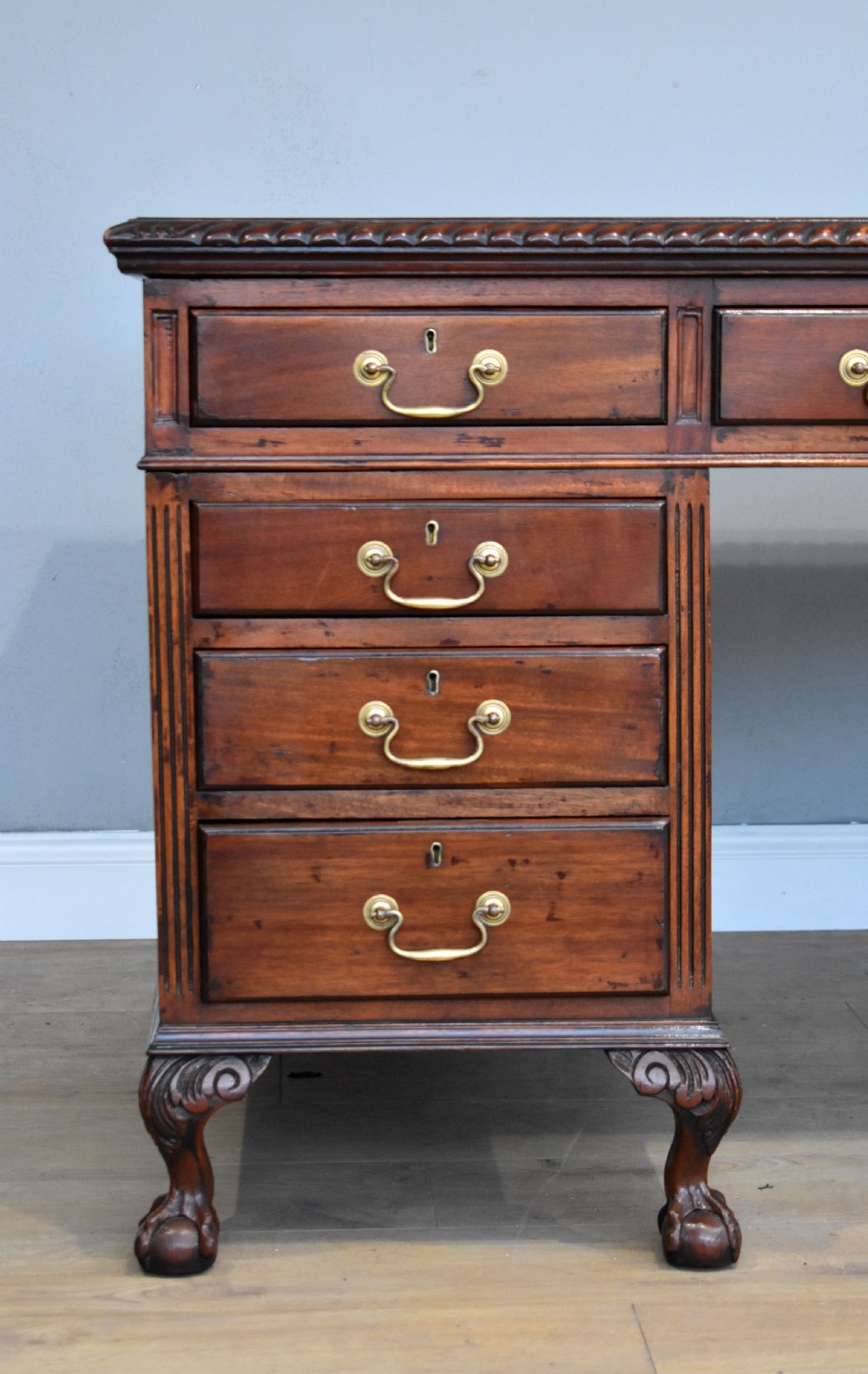 Antique Chippendale Style Mahogany Writing Table View III