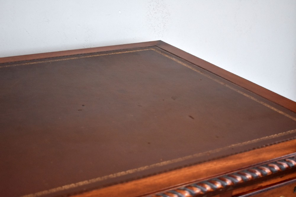 Antique Chippendale Style Mahogany Writing Table View XI
