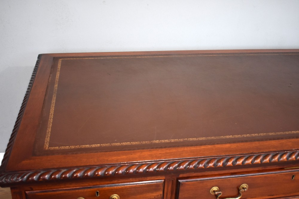 Antique Chippendale Style Mahogany Writing Table View XII